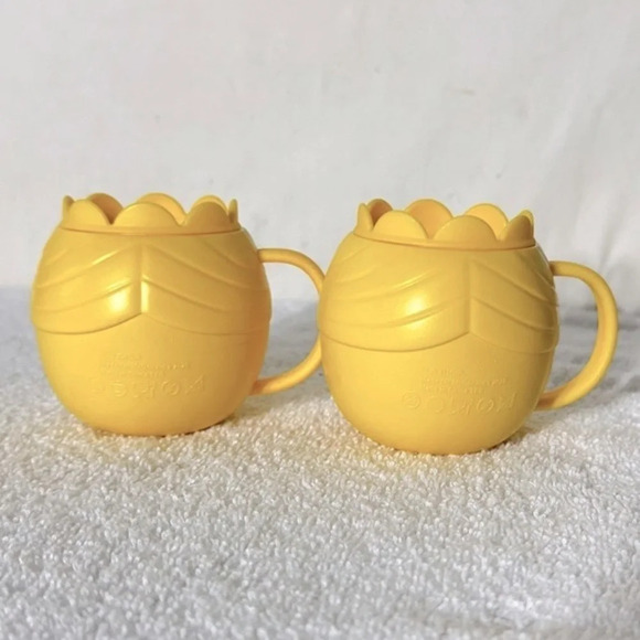 McDonalds Little Miss Sunshine Yellow Plastic Mugs Happy Meal Toys 2020 x2 - Picture 3 of 7